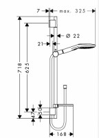 HANSGROHE RAINDANCE SET SELECT E120 3jet